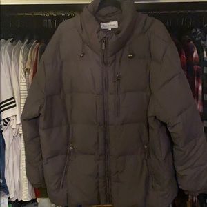 Calvin Klein Grey puffer coat